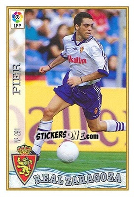 Cromo 291. PIER - Las Fichas De La Liga 1997-1998 - Mundicromo