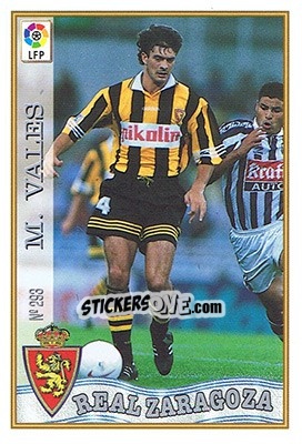 Sticker 293. MARCOS VALES - Las Fichas De La Liga 1997-1998 - Mundicromo