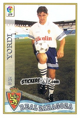 Sticker 294. YORDI - Las Fichas De La Liga 1997-1998 - Mundicromo