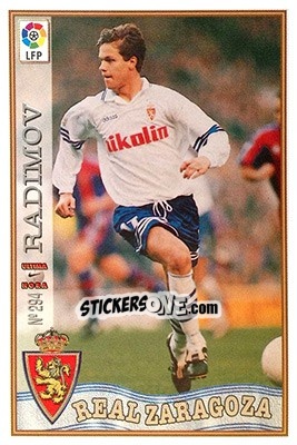 Sticker 294. U.H. RADIMOV - Las Fichas De La Liga 1997-1998 - Mundicromo
