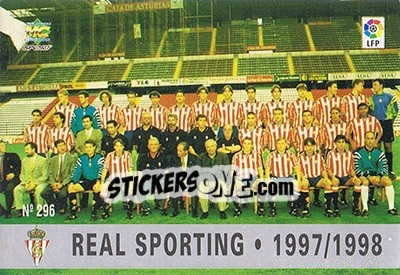 Figurina 296. PLANTILLA - Las Fichas De La Liga 1997-1998 - Mundicromo