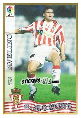 Cromo 304. AVELINO - Las Fichas De La Liga 1997-1998 - Mundicromo