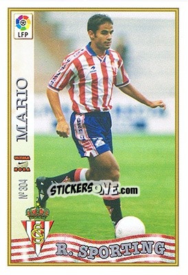 Sticker 304. U.H. MARIO - Las Fichas De La Liga 1997-1998 - Mundicromo