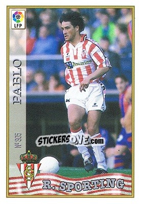 Sticker 305. PABLO - Las Fichas De La Liga 1997-1998 n. 443 - Mundicromo
