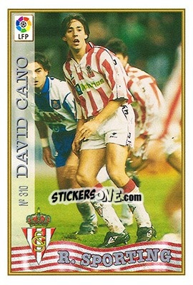 Sticker 310. DAVID CANO - Las Fichas De La Liga 1997-1998 - Mundicromo