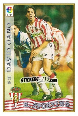 Sticker 310. DAVID CANO - Las Fichas De La Liga 1997-1998 n. 452 - Mundicromo
