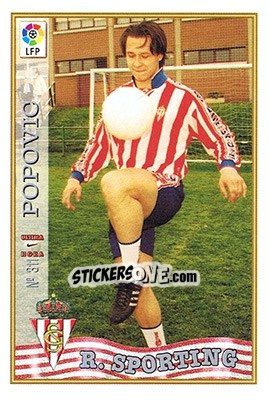 Sticker 311. U.H. POPOVIC - Las Fichas De La Liga 1997-1998 - Mundicromo