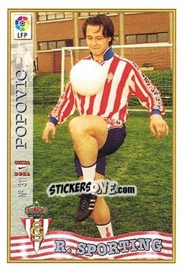 Sticker 311. U.H. POPOVIC - Las Fichas De La Liga 1997-1998 n. 455 - Mundicromo