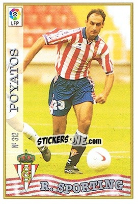 Cromo 312. POYATOS - Las Fichas De La Liga 1997-1998 - Mundicromo