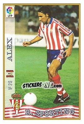 Sticker 313. U.H. ALEX - Las Fichas De La Liga 1997-1998 - Mundicromo