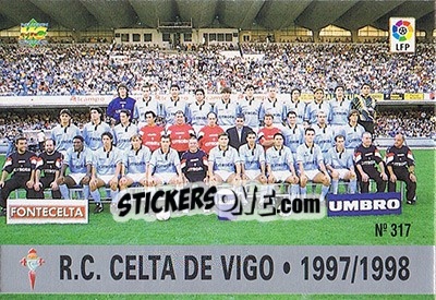 Sticker 317. PLANTILLA - Las Fichas De La Liga 1997-1998 n. 465 - Mundicromo