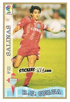 Sticker 323. SALINAS - Las Fichas De La Liga 1997-1998 - Mundicromo