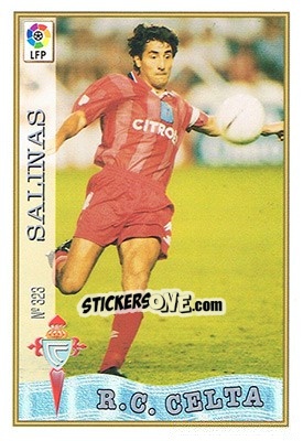 Cromo 323. SALINAS - Las Fichas De La Liga 1997-1998 - Mundicromo