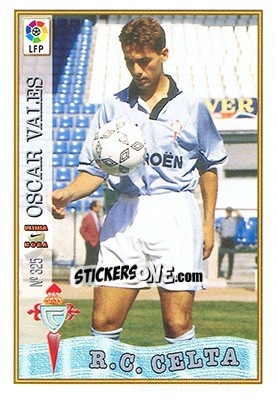 Sticker 325. U.H. O. VALES - Las Fichas De La Liga 1997-1998 - Mundicromo