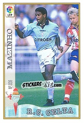 Sticker 326. MAZINHO - Las Fichas De La Liga 1997-1998 n. 477 - Mundicromo