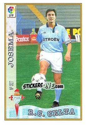 Sticker 327. JOSEMA - Las Fichas De La Liga 1997-1998 - Mundicromo