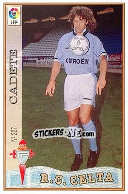 Sticker 327. CADETE - Las Fichas De La Liga 1997-1998 - Mundicromo