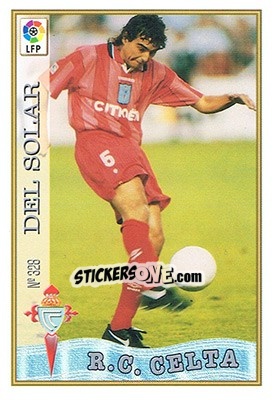 Sticker 328. DEL SOLAR - Las Fichas De La Liga 1997-1998 - Mundicromo