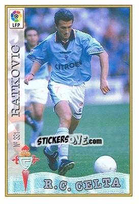 Sticker 331. RATKOVIC - Las Fichas De La Liga 1997-1998 - Mundicromo