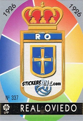 Sticker 337. ESCUDO - Las Fichas De La Liga 1997-1998 - Mundicromo