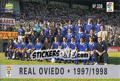 Cromo 338. PLANTILLA - Las Fichas De La Liga 1997-1998 - Mundicromo