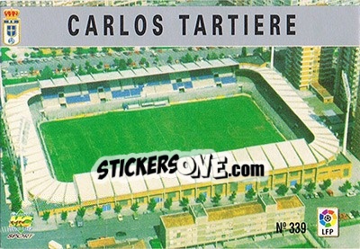 Cromo 339. CARLOS TARTIERE - Las Fichas De La Liga 1997-1998 - Mundicromo