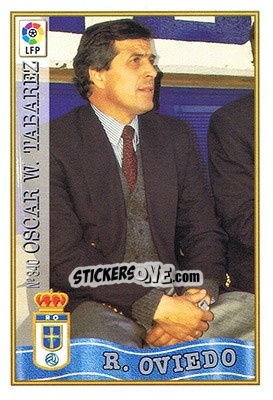 Sticker 340. óSCAR W. TABÁREZ - Las Fichas De La Liga 1997-1998 - Mundicromo