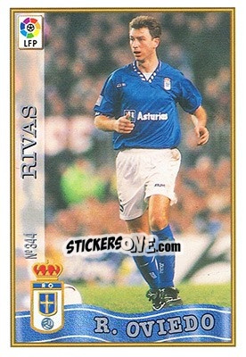 Sticker 344. RIVAS - Las Fichas De La Liga 1997-1998 - Mundicromo