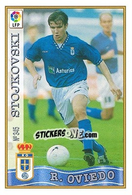 Sticker 345. STOJKOVSKI - Las Fichas De La Liga 1997-1998 n. 501 - Mundicromo