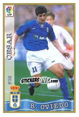 Sticker 346. CéSAR - Las Fichas De La Liga 1997-1998 - Mundicromo