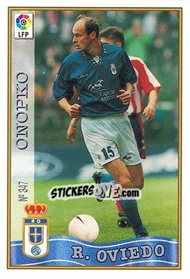Sticker 347. ONOPKO - Las Fichas De La Liga 1997-1998 - Mundicromo