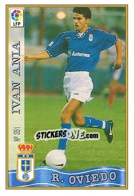 Sticker 351. IVÁN ANIA - Las Fichas De La Liga 1997-1998 n. 510 - Mundicromo