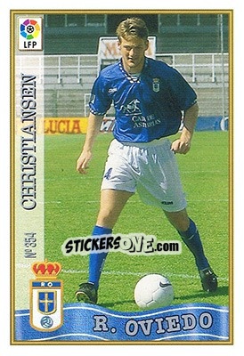 Sticker 354. CHRISTIANSEN - Las Fichas De La Liga 1997-1998 - Mundicromo