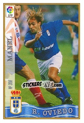 Sticker 356. MANEL - Las Fichas De La Liga 1997-1998 - Mundicromo