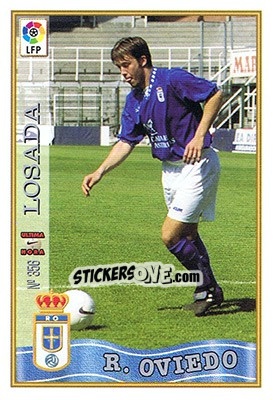 Sticker 356. U.H. LOSADA - Las Fichas De La Liga 1997-1998 n. 518 - Mundicromo