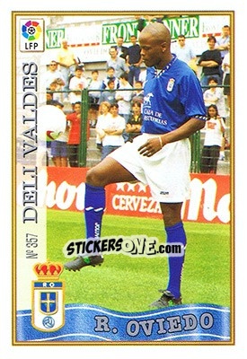 Sticker 357. DELY VALDéS - Las Fichas De La Liga 1997-1998 n. 519 - Mundicromo
