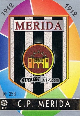 Sticker 358. ESCUDO - Las Fichas De La Liga 1997-1998 - Mundicromo