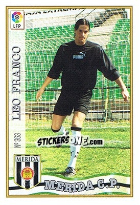 Sticker 363. LEO FRANCO - Las Fichas De La Liga 1997-1998 n. 526 - Mundicromo