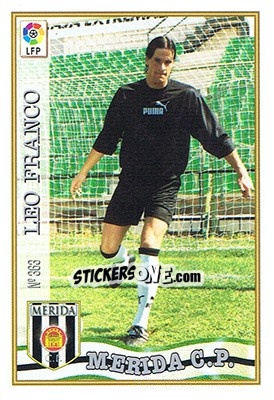 Figurina 363. LEO FRANCO - Las Fichas De La Liga 1997-1998 - Mundicromo