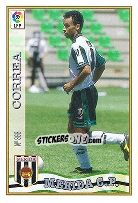Cromo 368. CORREA - Las Fichas De La Liga 1997-1998 - Mundicromo