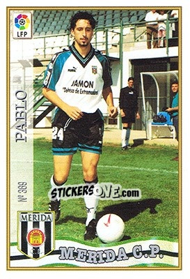 Sticker 369. PABLO - Las Fichas De La Liga 1997-1998 - Mundicromo