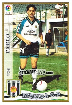 Cromo 369. PABLO - Las Fichas De La Liga 1997-1998 - Mundicromo