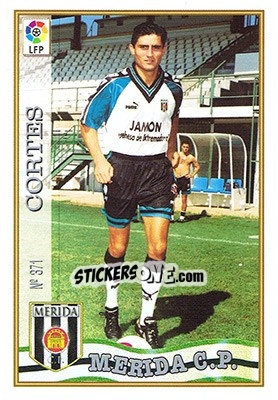 Cromo 371. CORTéS - Las Fichas De La Liga 1997-1998 - Mundicromo