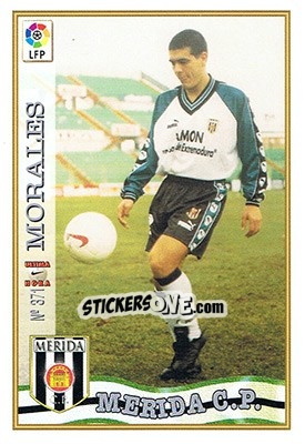 Sticker 371. U.H. MORALES - Las Fichas De La Liga 1997-1998 - Mundicromo