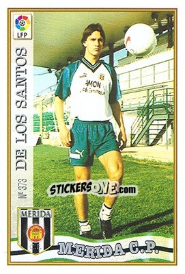 Figurina 373. DE LOS SANTOS - Las Fichas De La Liga 1997-1998 - Mundicromo