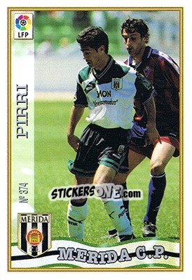 Figurina 374. PIRRI - Las Fichas De La Liga 1997-1998 - Mundicromo