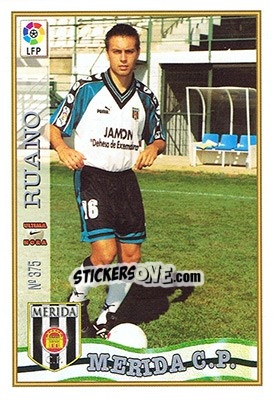 Figurina 375. U.H. RUANO - Las Fichas De La Liga 1997-1998 - Mundicromo