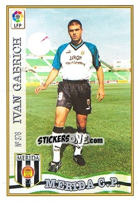 Sticker 376. GABRICH - Las Fichas De La Liga 1997-1998 - Mundicromo