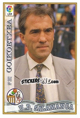 Figurina 382. GOICOETXEA - Las Fichas De La Liga 1997-1998 - Mundicromo