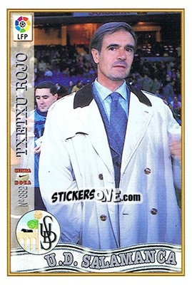Sticker 382. U.H. ROJO - Las Fichas De La Liga 1997-1998 - Mundicromo